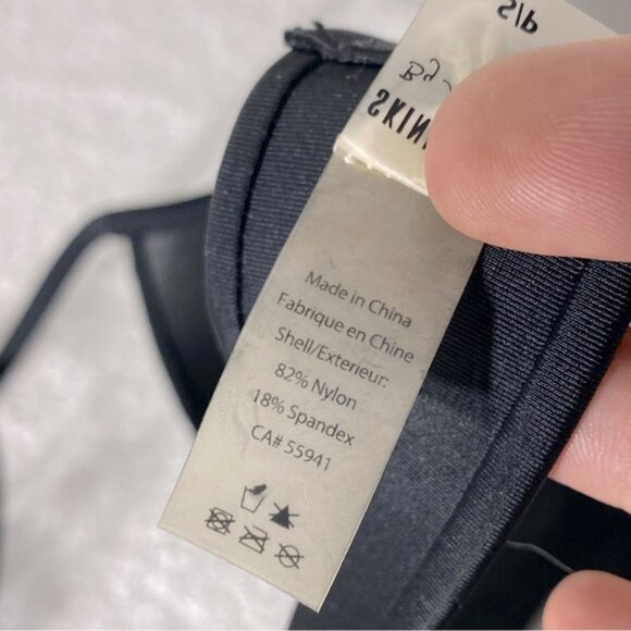 5/$25 Skinny Dip By Melissa Elegant Black Bikini Top S - Picture 4 of 5